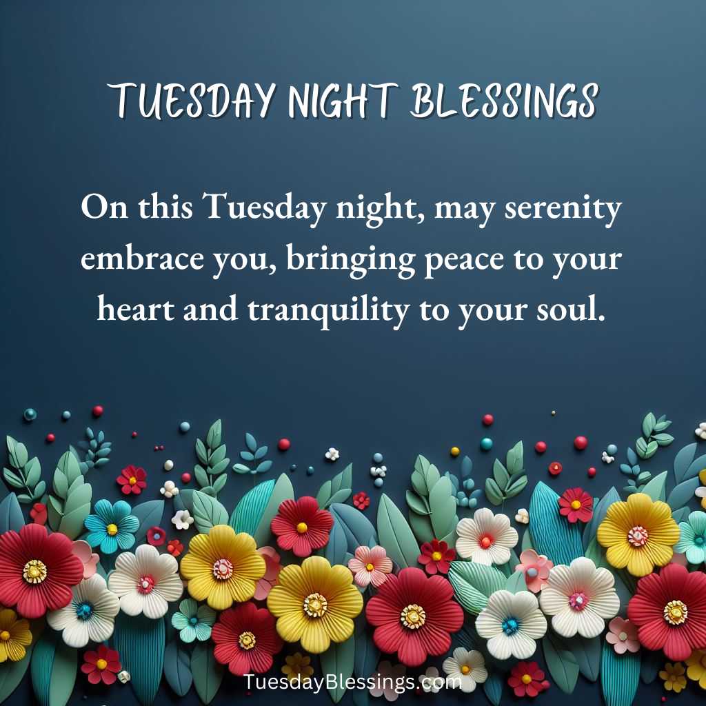 500 Tuesday Night Blessings Images and Quotes