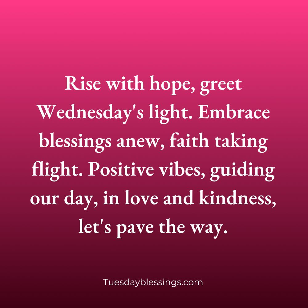 Wednesday Morning Blessings And Quotes
