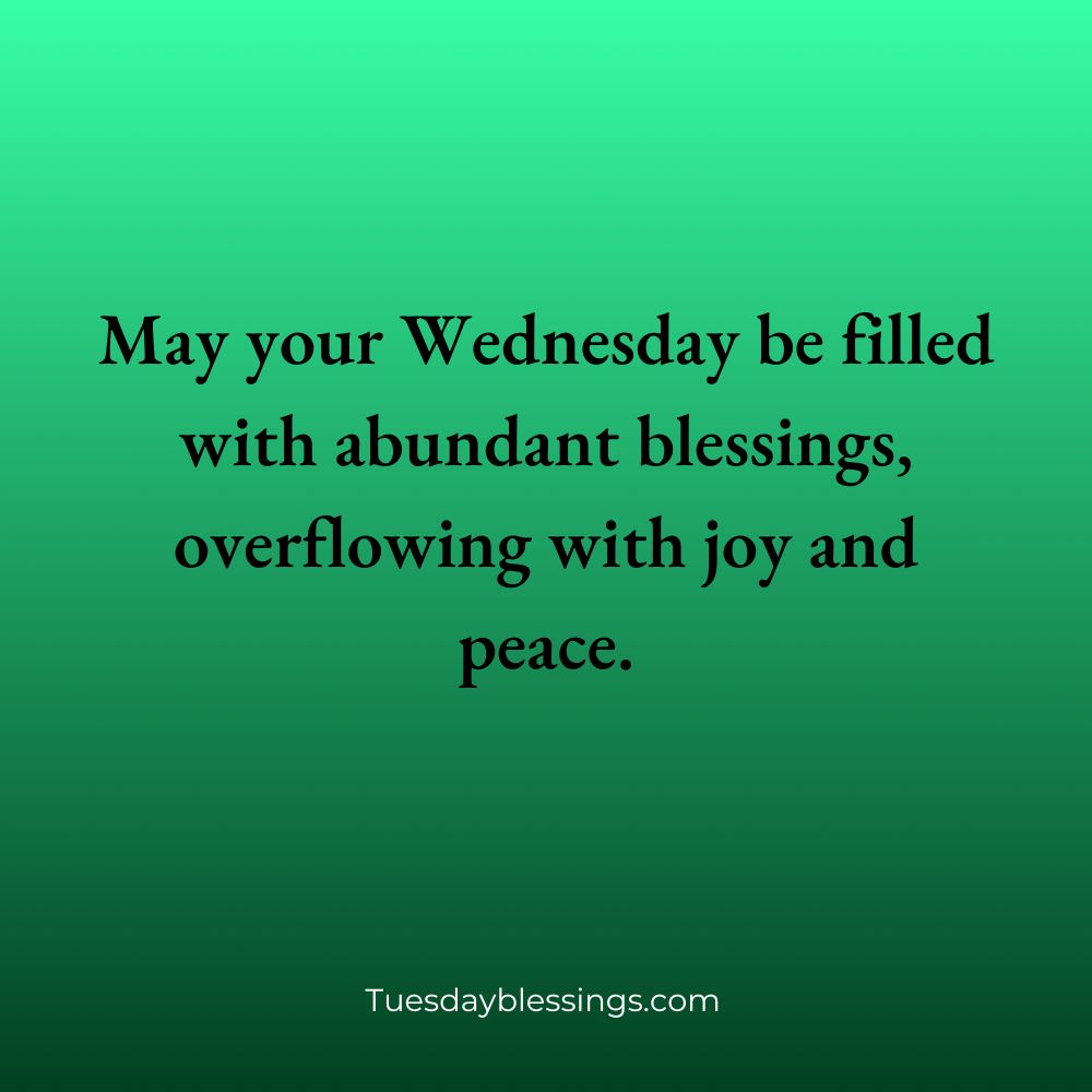 Wednesday Blessings Quotes